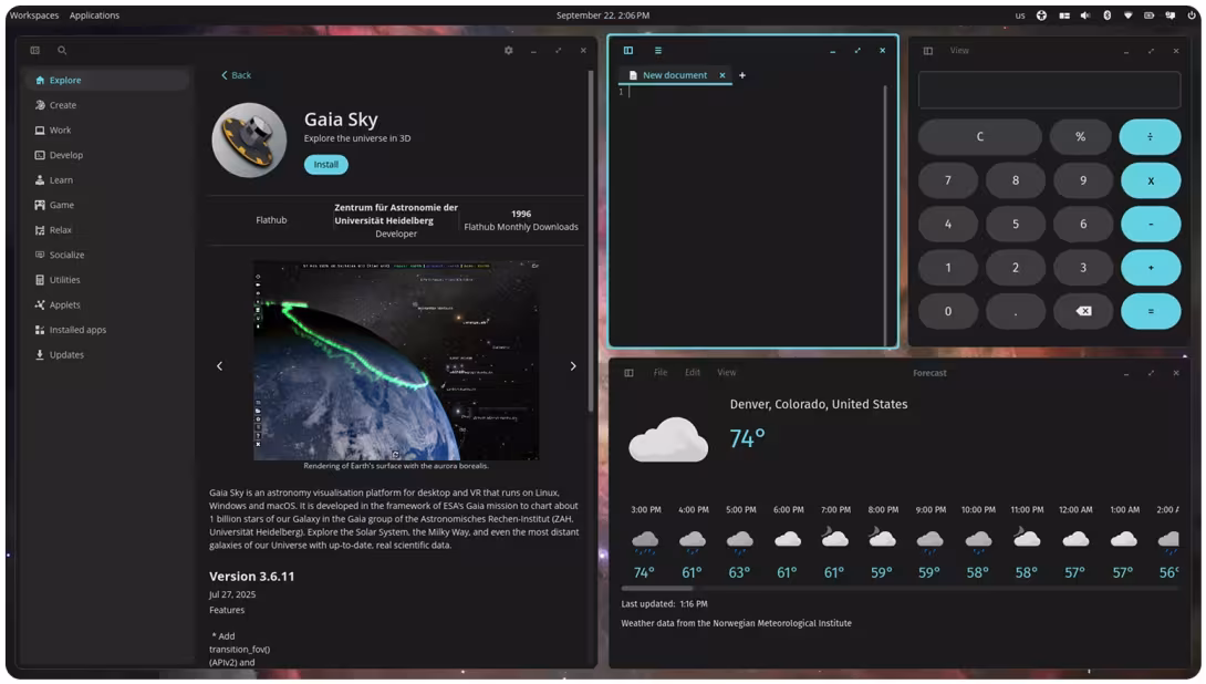COSMIC Desktop screenshot