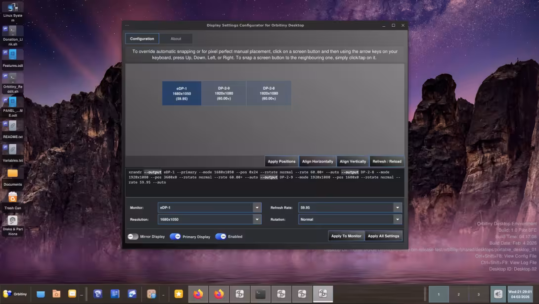 Orbitiny Desktop Screenshot