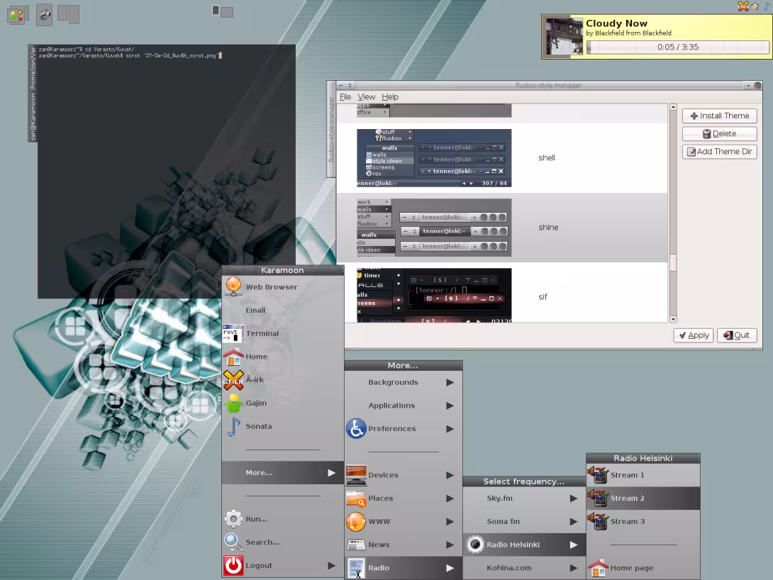 Fluxbox Screenshot
